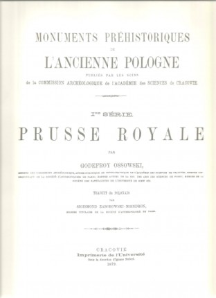 Prusse Royale reprint. Zabytki przedhistoryczne